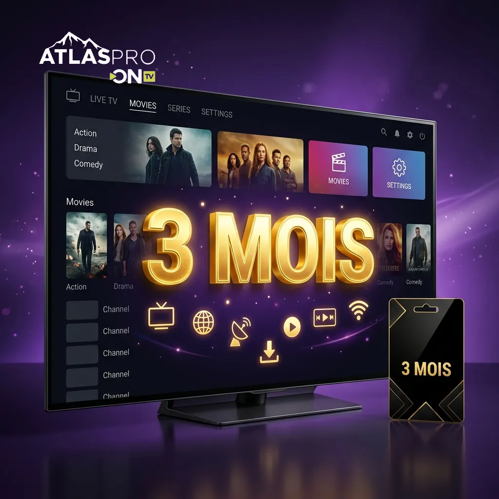 Abonnement IPTV 3 Mois Premium – Atlas Pro ONTV